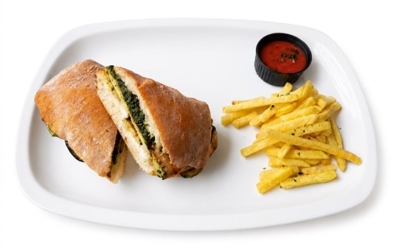 ساندویچ مرغ و سبزیجات